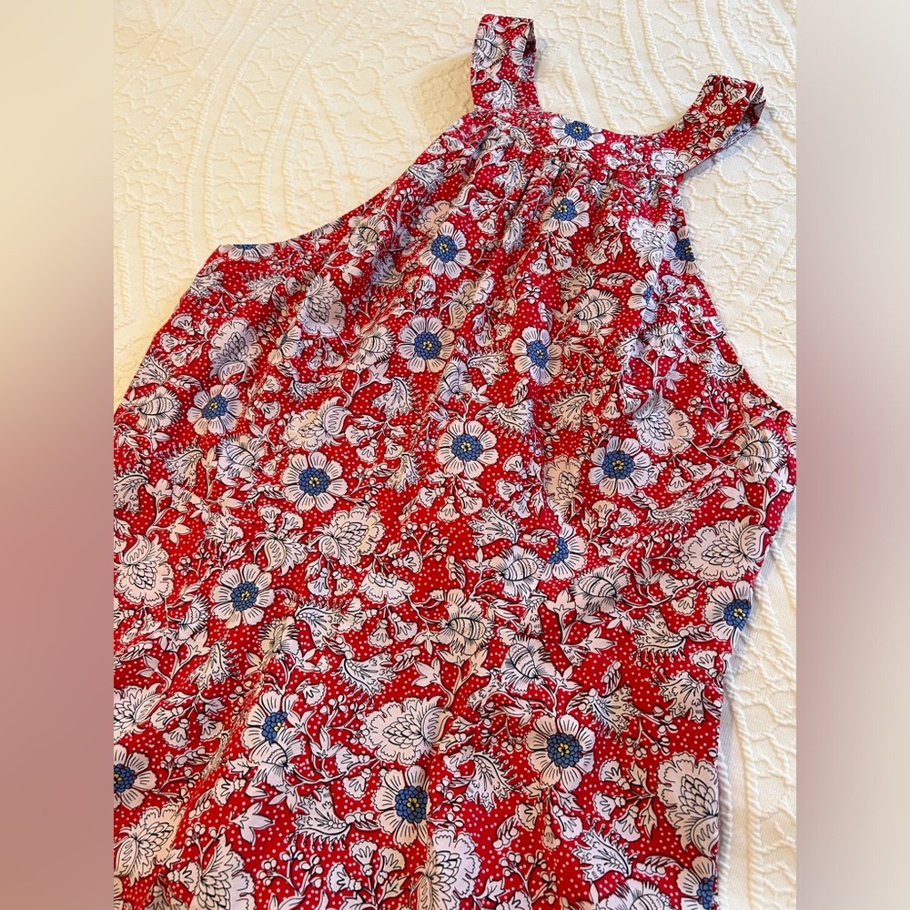 LOFT Red Jumpsuit with Pockets Size 16